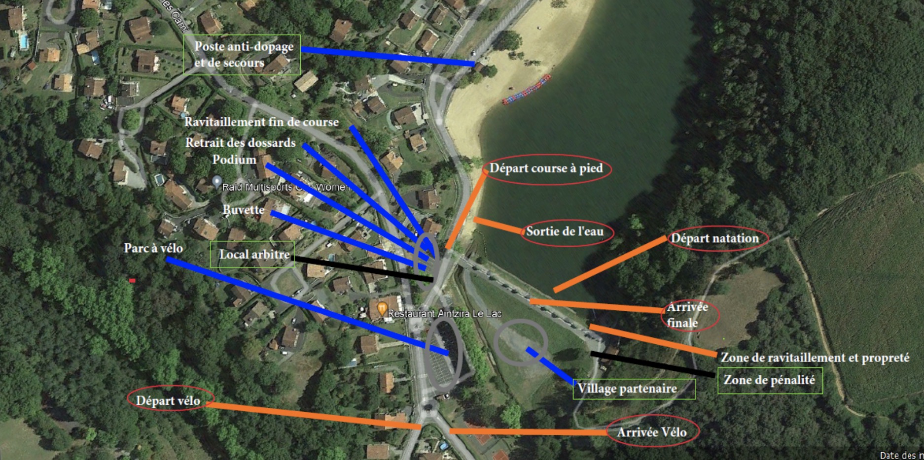 Triathlon de la Nivelle 2024 : plan général M