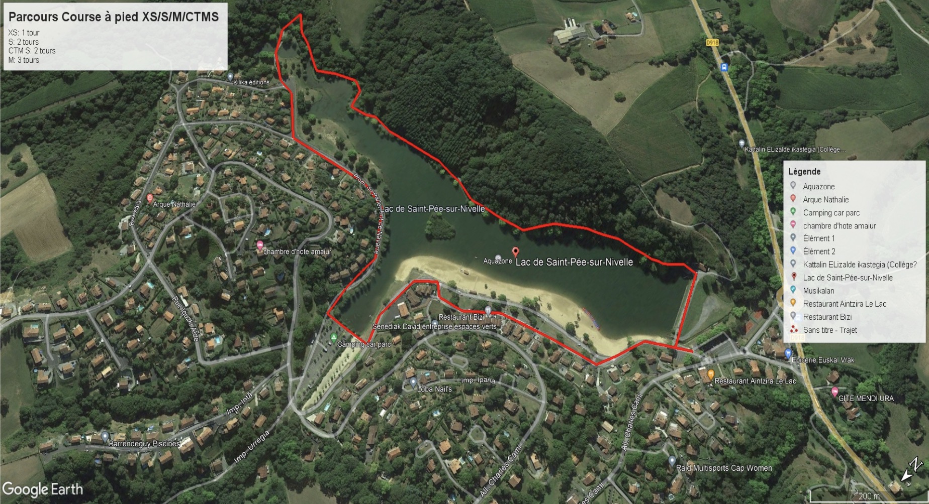 Triathlon de la Nivelle 2024 : parcours Course à pied