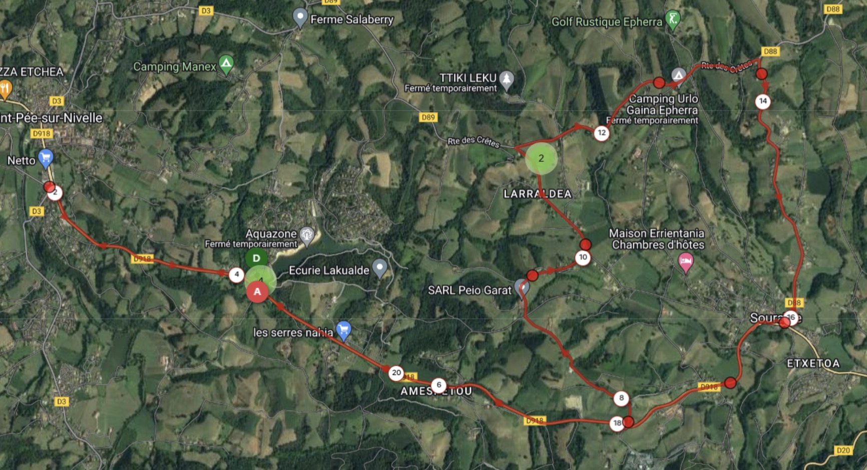 Triathlon de la Nivelle 2024 : parcours Vélo