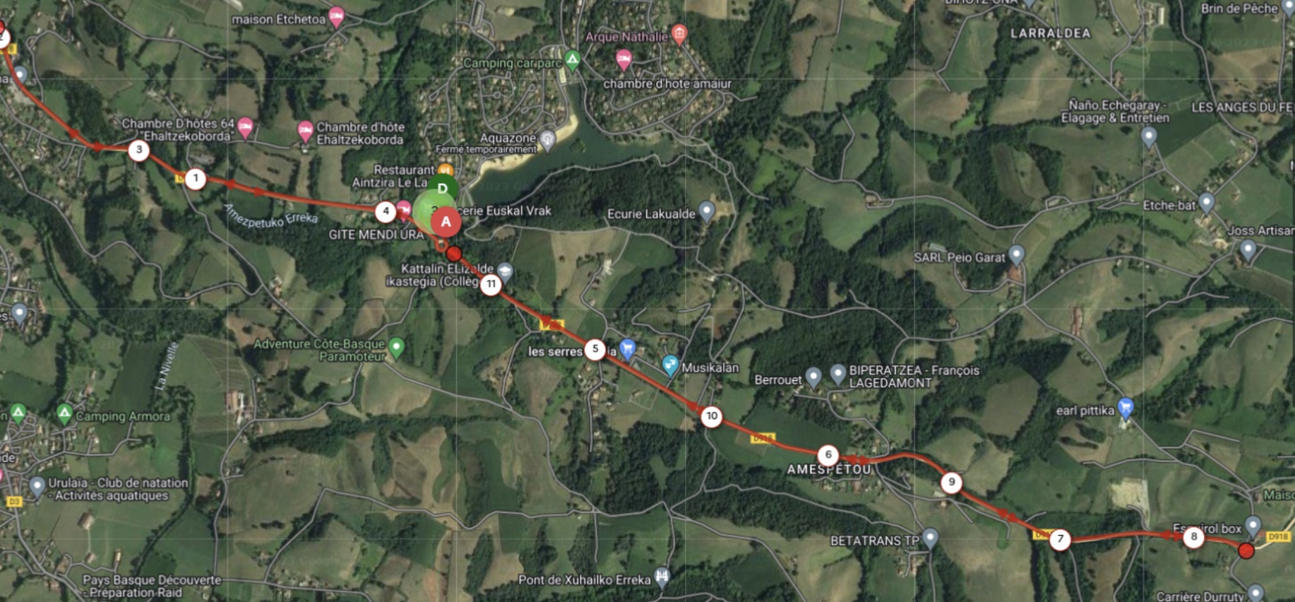 Triathlon de la Nivelle 2024 : parcours Vélo XS